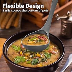 Zulay Soup Ladle Spoon with Comfortable Grip