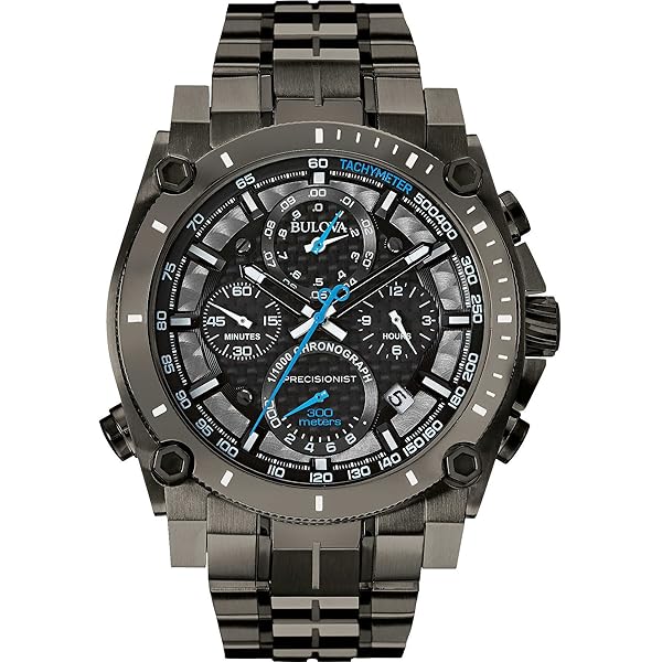 Amazon.com: Bulova Men's Precisionist Chronograph Blue Dial