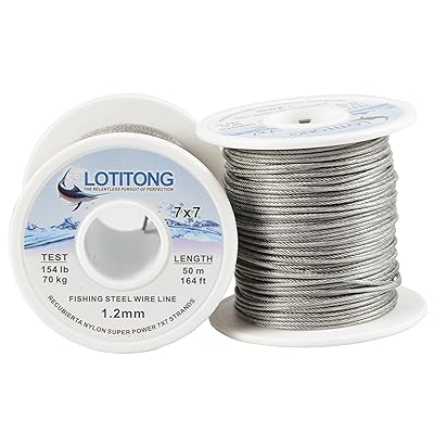 SPRING PARK 50m Fishing Steel Wire Fishing Lines Max Power 7 Strands Super Soft Wire Lines Cover With Plastic Waterproof Wire Line - View #8