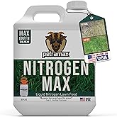 Petramax Liquid Nitrogen Fertilizer 28-0-0 NPK - 32 Oz Spring & Summer Liquid Grass Fertilizer for Lawn, Spray on Easy to Apply for Deep Green Lawn Care - Slow Release High Nitrogen Turf Builder