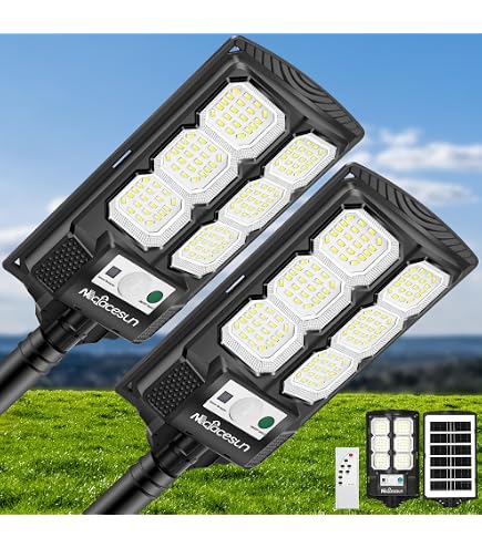 Amazon.com: Mcfacesun Solar Lights Outdoor, 5000LM-6000K LED Solar