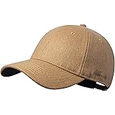 GADIEMKENSD Unstructured Wool Baseball Caps Winter Warm Hat Adjustable