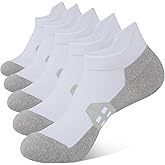 BUDERMMY Ankle Compression Socks for Women Running Athletic Socks Low Cut with Arch Support 5 Pairs