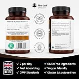 NEW LEAF PRODUCTS Lions Mane 2000mg Vegan Tablets 365 UK Made view 7