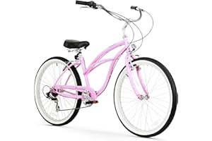 FIRMSTRONG sixthreezero Urban Lady Beach Cruiser Bike, Women's 3 Speed Hybrid Bicycle