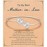 ORISPRE Adjustable Bracelet for Women-Bonus Mom Mother in Law Birthday Mother Day Christmas
