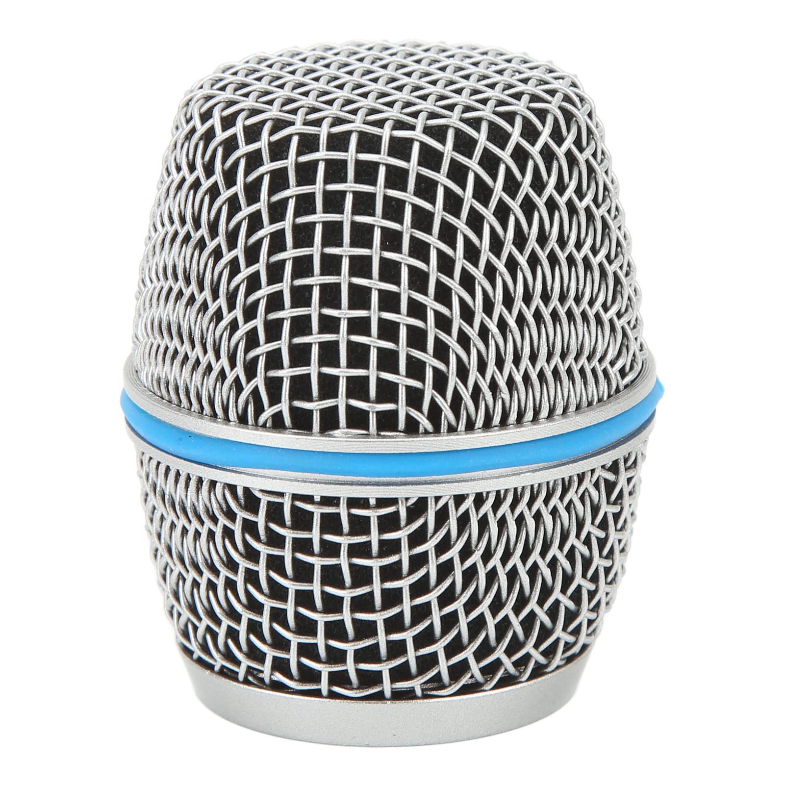 Microphone Ball Head Mesh Grill, Standard Thread Stainless Steel Grille Mic Ball Head with Inner Foam Filter, Replacement for Beta87A