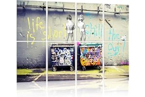 HLJ ART Soundproof Wall Panels: Art Acoustic Panels Sound Proof Absorbing Padding, 8 Pack 12x16" Acoustic Treatment for Recording Studio