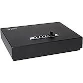 V-Line Top Draw Locking Tactical Gun Storage Box, Black
