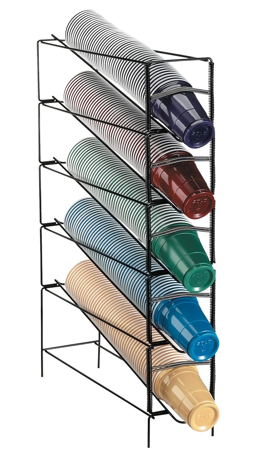 DispenseRite WRCT5 Five Section Vertical Wire Rack Cup