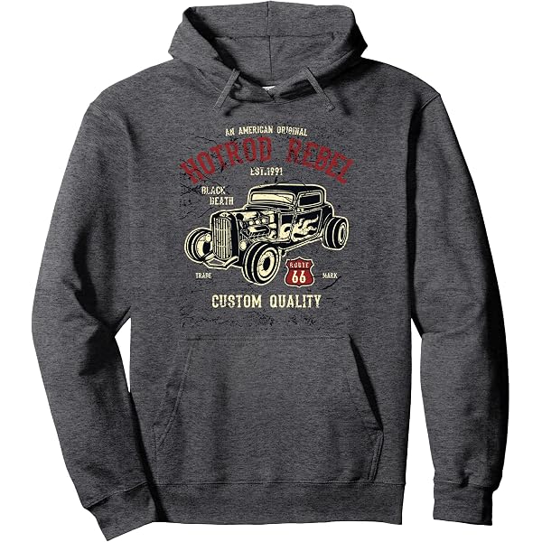 Felpa con cappuccio auto hotrod giacca con cappuccio