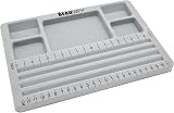 The BeadSmith Travel Bead Design Board with Gray Flock Lid 7.75x11.25 in view 2