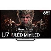 Hisense 65-Inch Class U7 Series Mini-LED ULED 4K UHD Google Smart TV (65U7N, 2024 Model) - QLED, Native 144Hz, Motion Rate 48