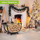Mutool Heavy Duty Firewood Rack, Large Capacity Indoor Outdoor Log Holder view 7