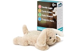 Cloud b Calming Mini Nightlight Star Projector | Gentle Brightness | 3 Colors | 1 Constellation | Auto-Shutoff | Dream Buddies Patch The Puppy