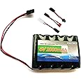 NiMH Receiver RX Battery with Hitec Connectors 6V 2000mAh High Capacity Rechargeable Battery Pack for Toys and Tools: RC Receivers, RC Aircrafts