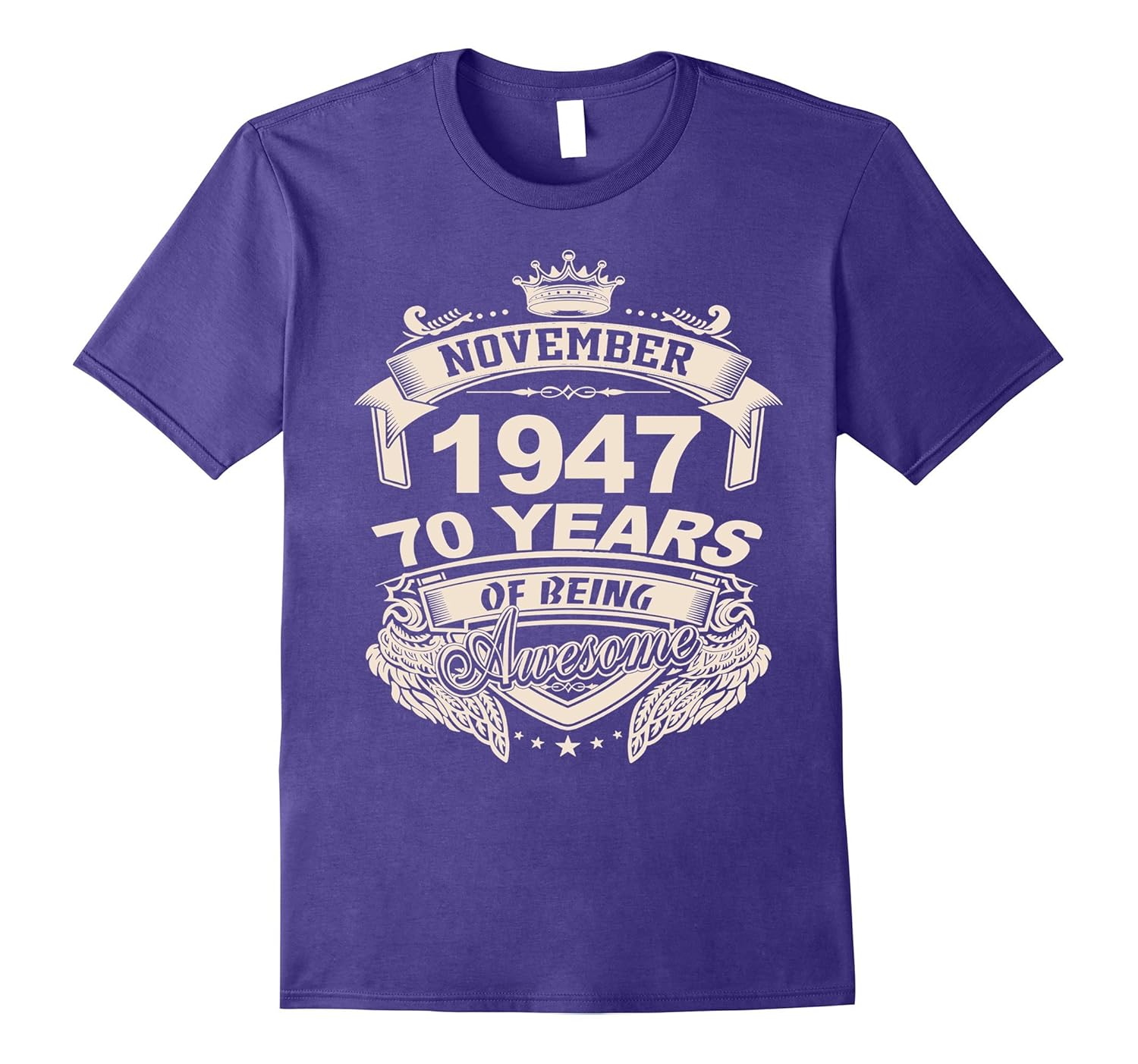 Born in November 1947 - 70 years of being awesome T-Shirt-Rose