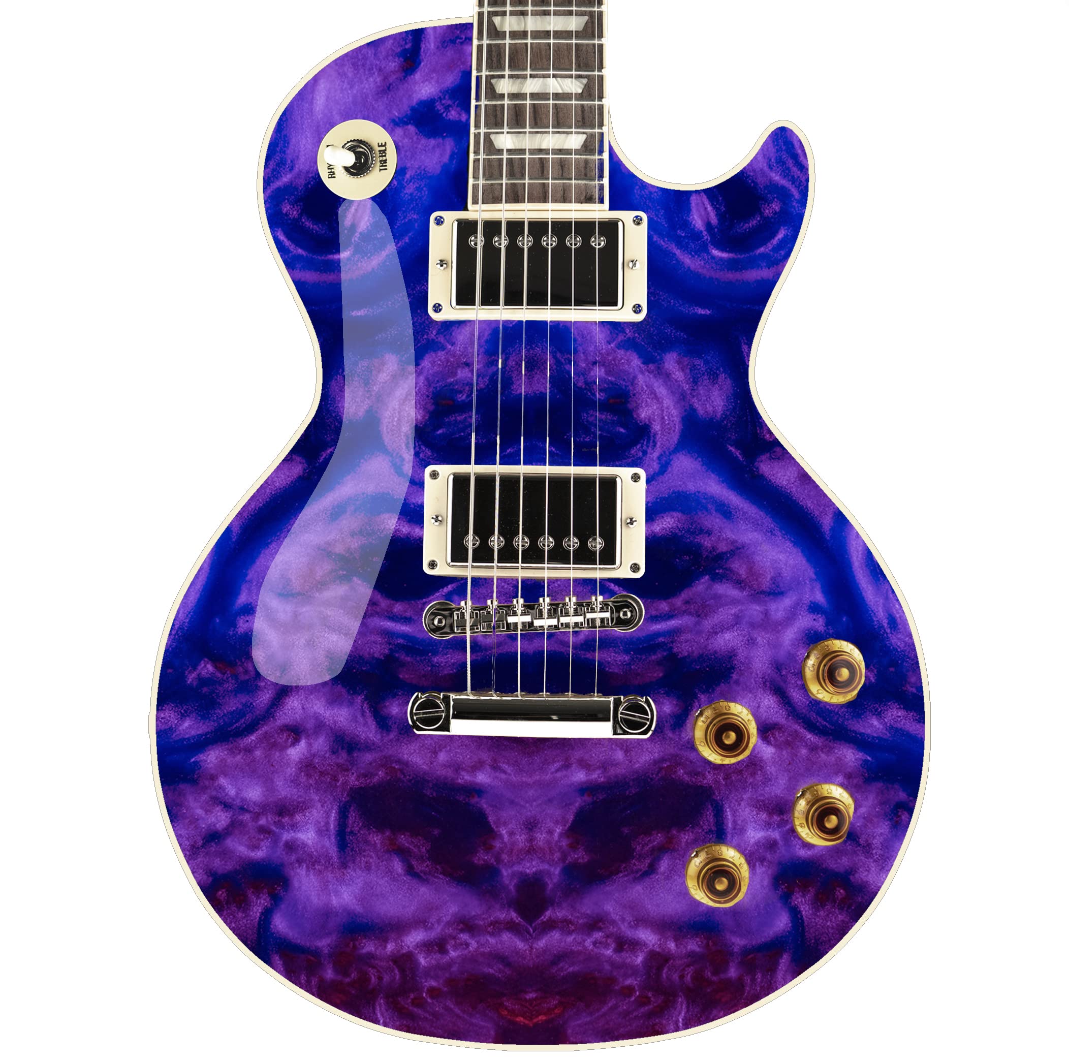 Guitar or Bass Custom Wrap Vinyl Decal Sticker Purple Galaxy GS120