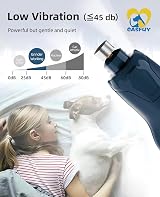 Casfuy Dog Nail Grinder Quiet 6-Speed 3 Ports LED Lights Rechargeable view 5