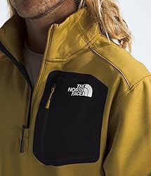The North Face Men's Crest 1/4 Zip, Amber Green/TNF
