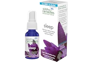 Siddha Remedies Sleep Aid Spray for Adults & Children | Induces Natural Sleep by Releasing Stress & Worry | 100% Natural Homeopathic Remedy with Cell Salts & Flower Essences for Deep Restful Sleep