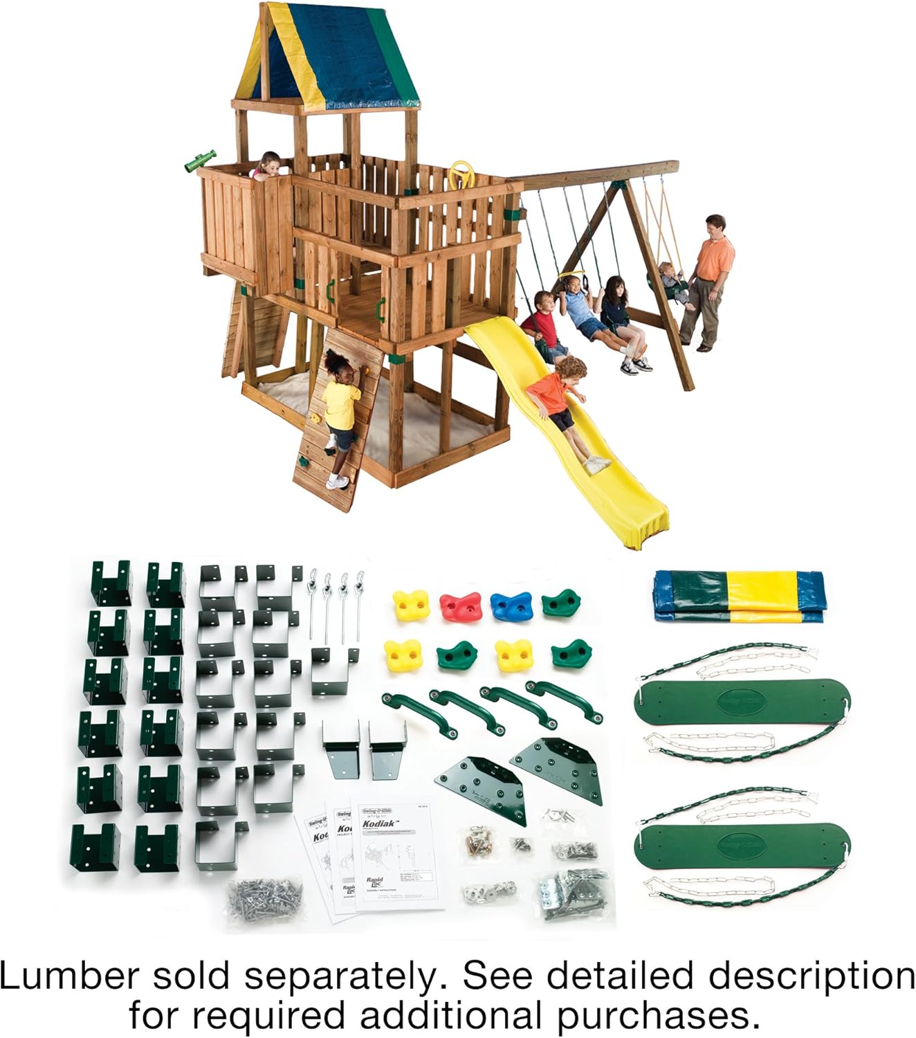 Kodiak Custom Play Set Hardware Kit (wood not included): Toys & Games