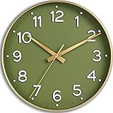 cicininc Wall Clock Green-Silent Wall Clocks