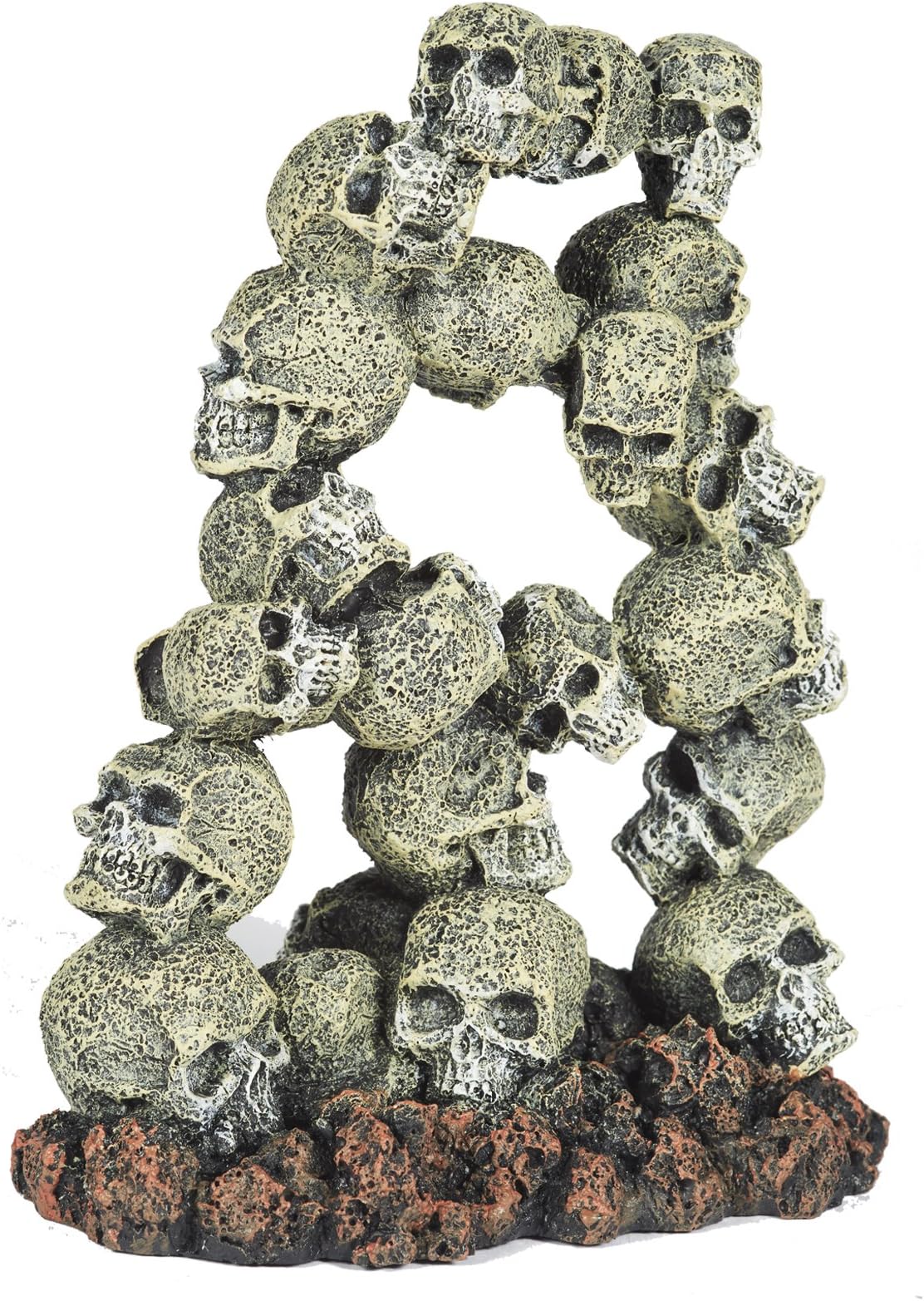 Pet Ting Pile of Skulls Aquatic Ornament - Aquarium Decoration - Vivarium Decoration