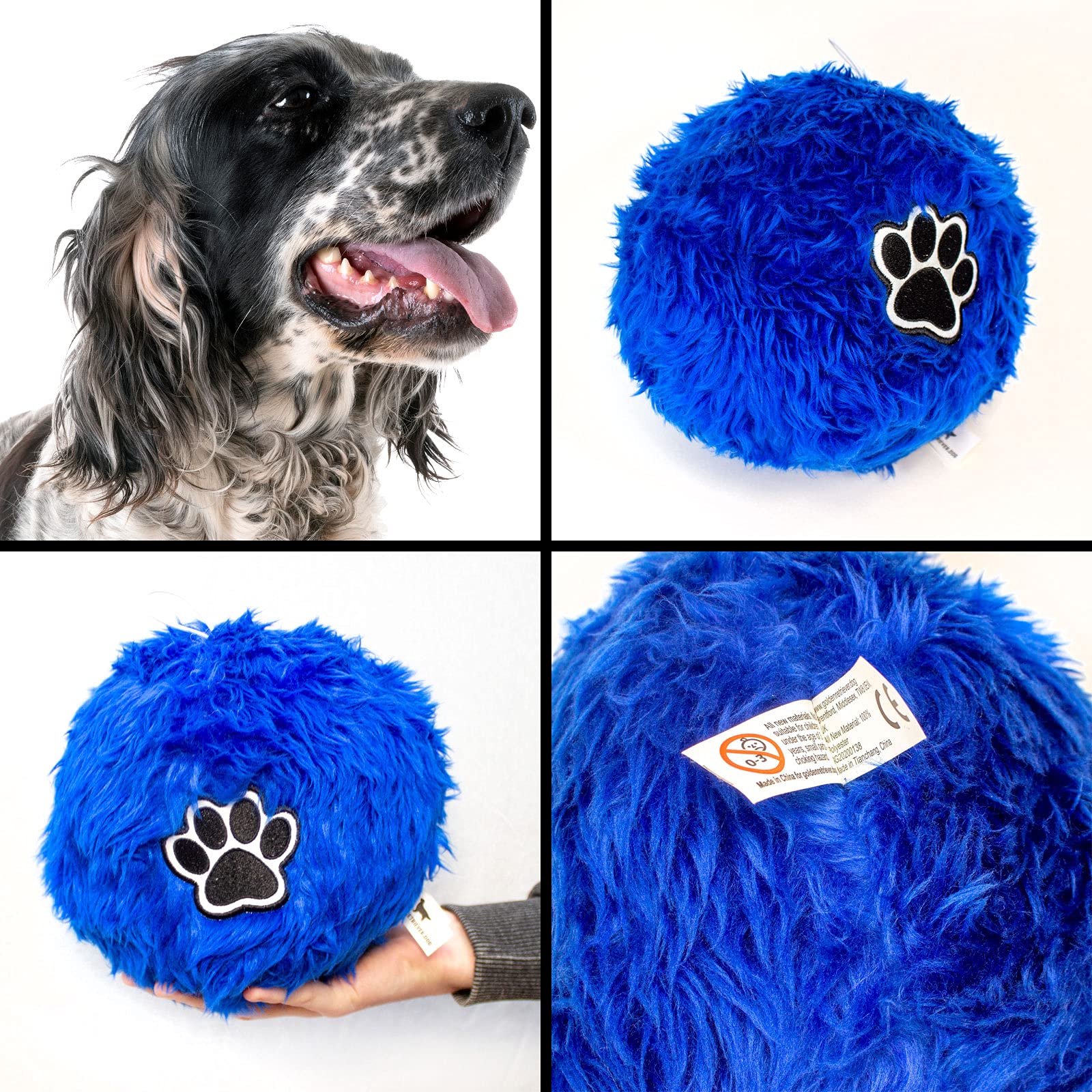 Soft Fluffy Dog Ball For ENGLISH SETTER - Large Size Ball