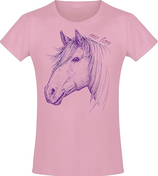 maglietta bambina con cavallo