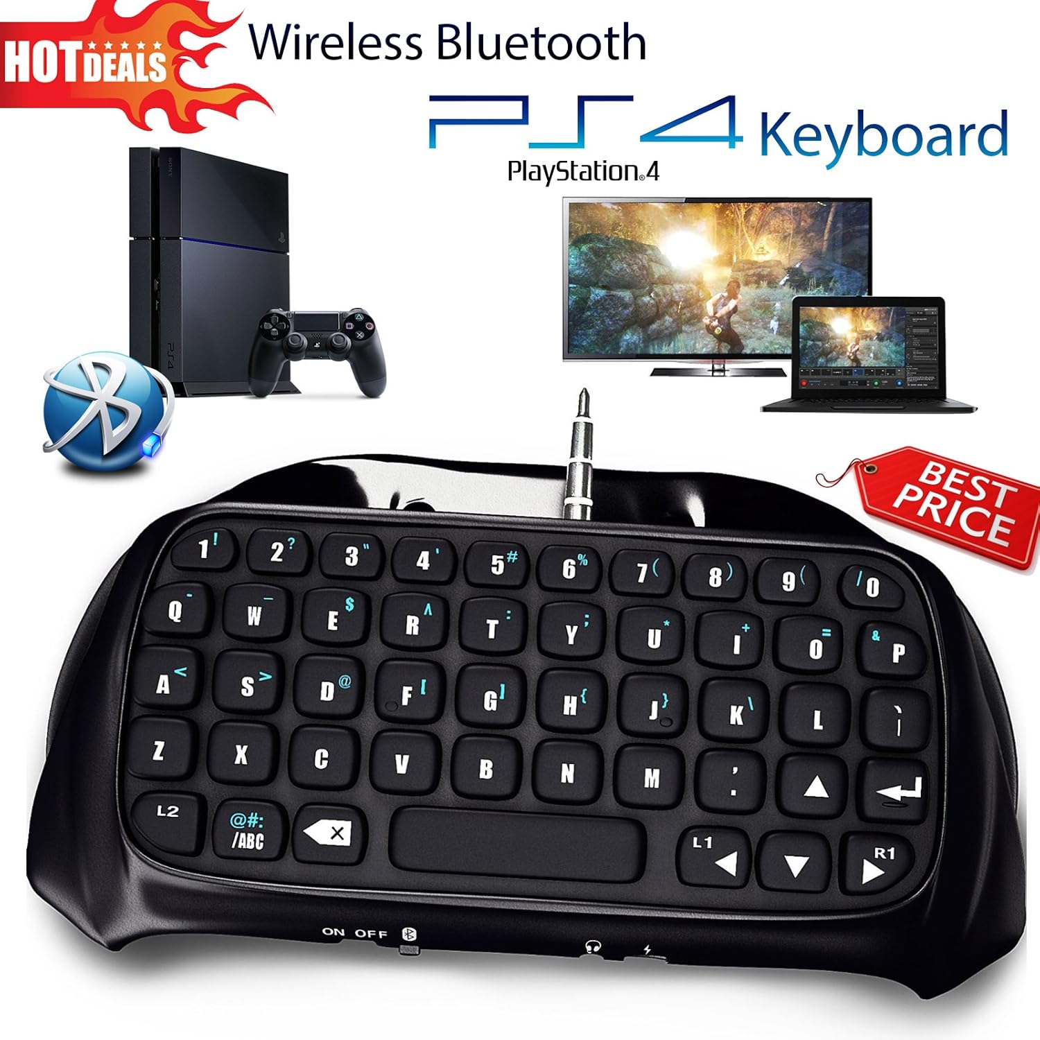 Latest PS4 Wireless Mini Bluetooth Keyboard Best KeyPad Amazon.co.uk