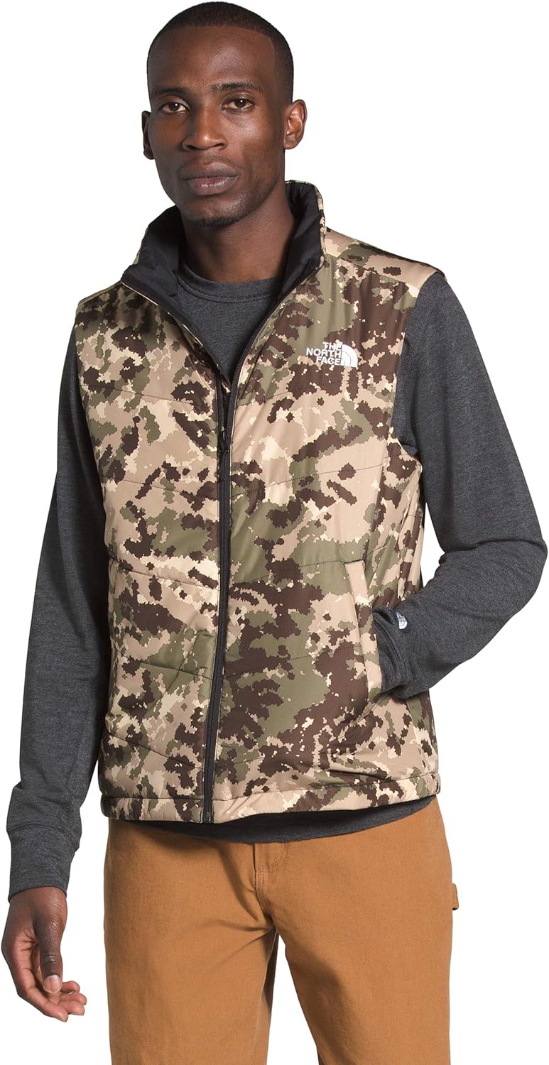 north face vest camo