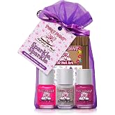 Piggy Paint Nail Polish - Sparkle, Sparkle! (3 Color + Nail Art Set) | Non-Toxic Polish for Little Girls, Toddlers, &amp; Kids, Water Based Formula, Quick Dry Nail Art, Durable Finish
