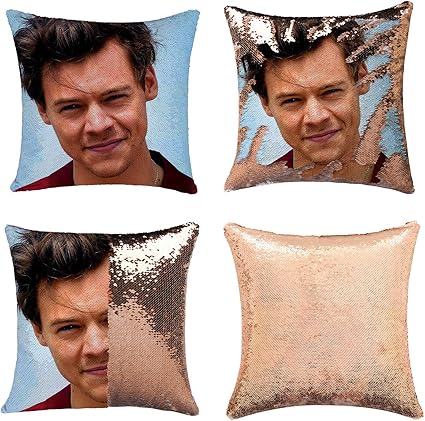 funny sequin pillow