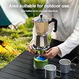 VonShef Stovetop Coffee Maker 9 Cup Aluminium Moka Pot 450ml view 6