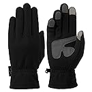 Knolee Men&Women Winter Glove Outdoor Warm Fleece Gloves With TouchScreen,Black L