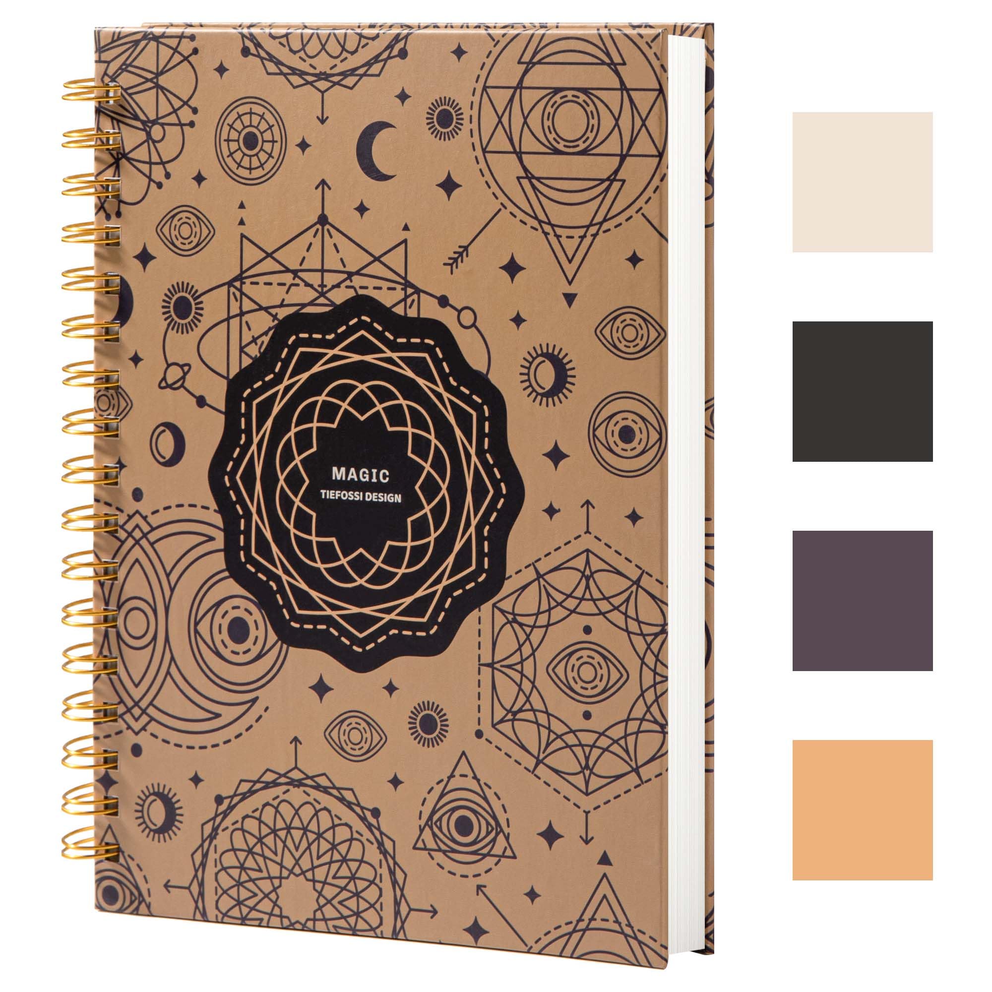 TIEFOSSI Spiral Notebook Journal - College Ruled/Line Spiral Diary 237 x 178 mm - College Rule - Office Journal - B5 Letter Notebook for Work Study - 100gsm Thick Paper 200 Pages
