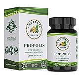 Propolis Health Propolis Capsules 1000mg-Daily with Vitamin E Per 2 Capsules - Brazilian Green Propolis Extract - Immune Boos