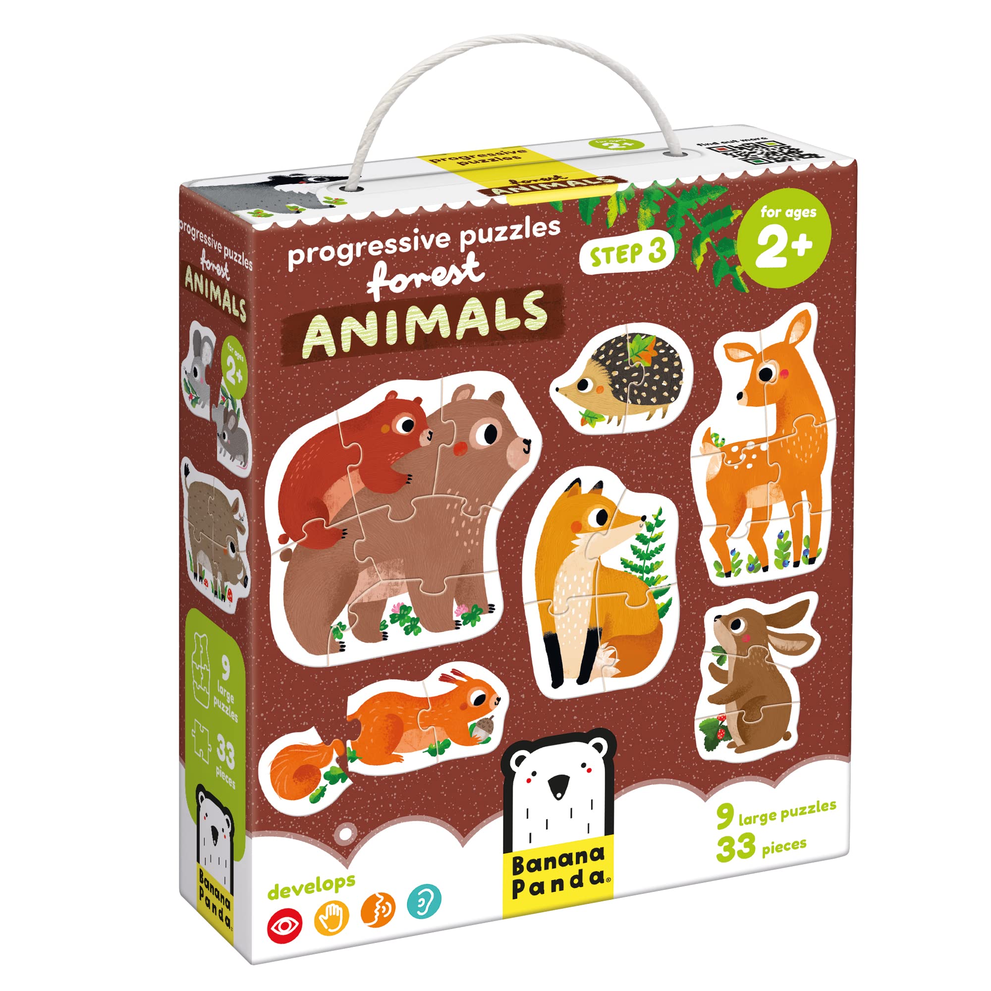 Banana Panda Step-by-step puzzle forest animals 2+ — image 1