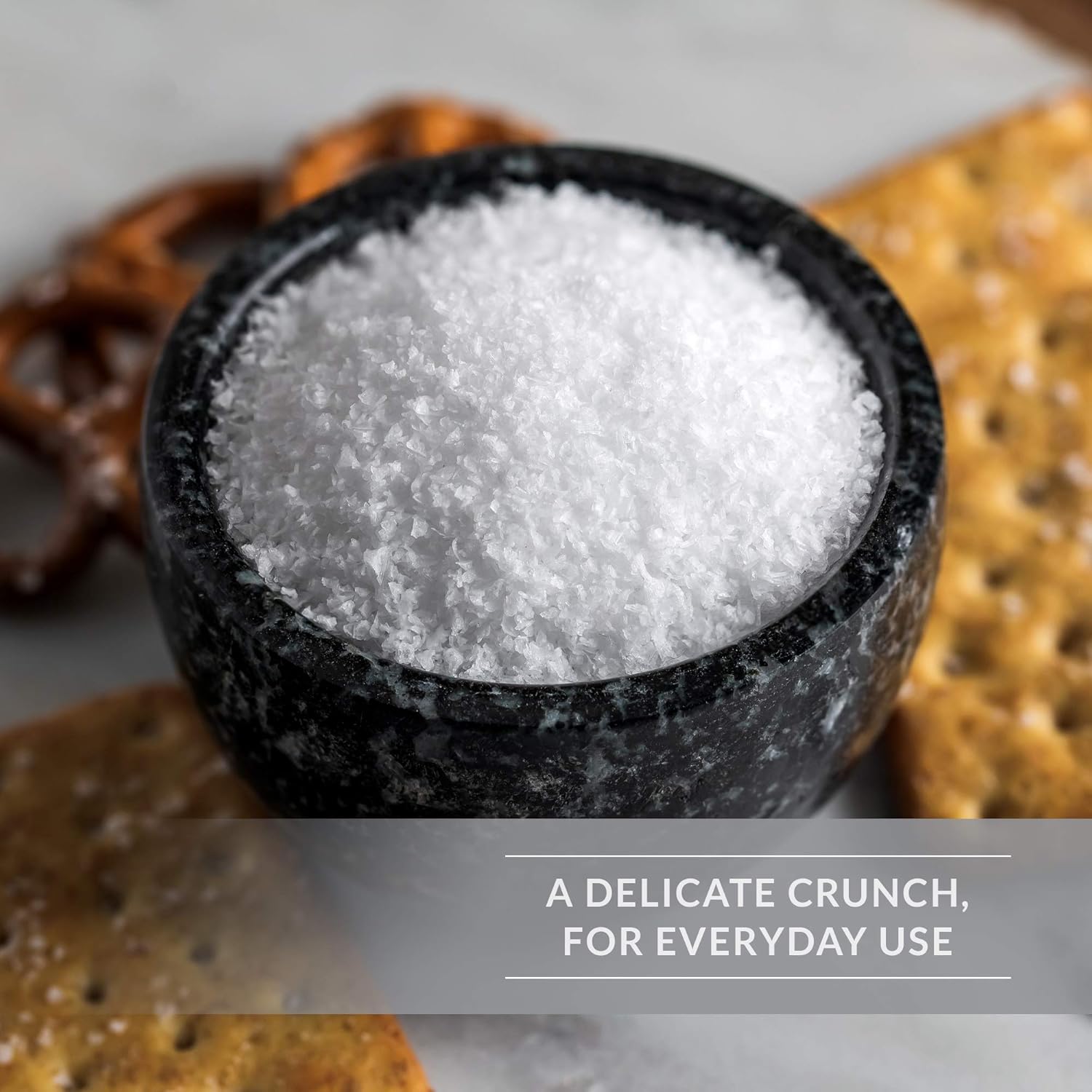 SaltWorks Pacific Blue Kosher Flake Sea Salt, Artisan Pour Spout Pouch, 8 Ounce : Grocery & Gourmet Food