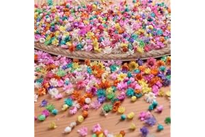 AHTONG 1000 PCS Tiny Dried Flowers for Resin Molds, Small Dried Flowers for Crafts, Mini Pressed Flower for Earrings Making, Nails Art(Colorful)