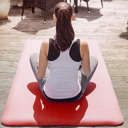 BOLATA Esterilla para yoga gimnasia Colchoneta de fitness Pilates deporte 235cm x 115cm (AZUL): Amazon.es: Deportes y aire libre