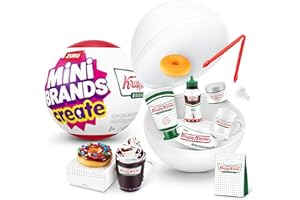 Mini Brands Create Krispy Kreme Create Series 1 Capsule by ZURU - Mini Collectibles Blind Packaging, DIY, Novelty, Resin Play, Mini Replica Food, NOT Edible, Collectors, 8+