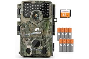 usogood Trail Camera,4K 36MP Game Camera with 8 Batteries&32GB Card, Night Vision Motion Activated,IP66 Waterproof,120° Detec