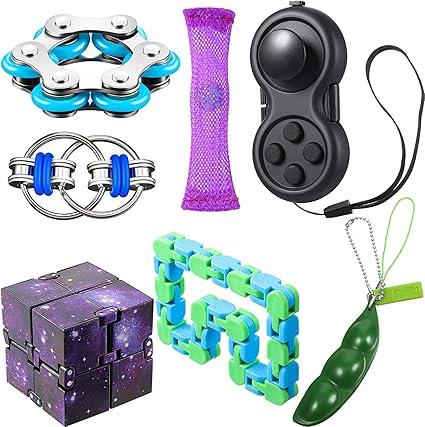 Amazon Com 7 Pieces Fidget Toy Set Include Six Roller Chain Fidget Key Flippy Chain Infinity Cube Wacky Track Fidget Pad Fidget Bean And Marble Fidget With Storage Bag For Autism Stress Anxiety Amazon Com 7 Pieces Fidget Toy Set Include Six Roller Chain Fidget Key Flippy Chain Infinity Cube Wacky Track Fidget Pad Fidget Bean And Marble Fidget With Storage Bag For Autism Stress Anxiety