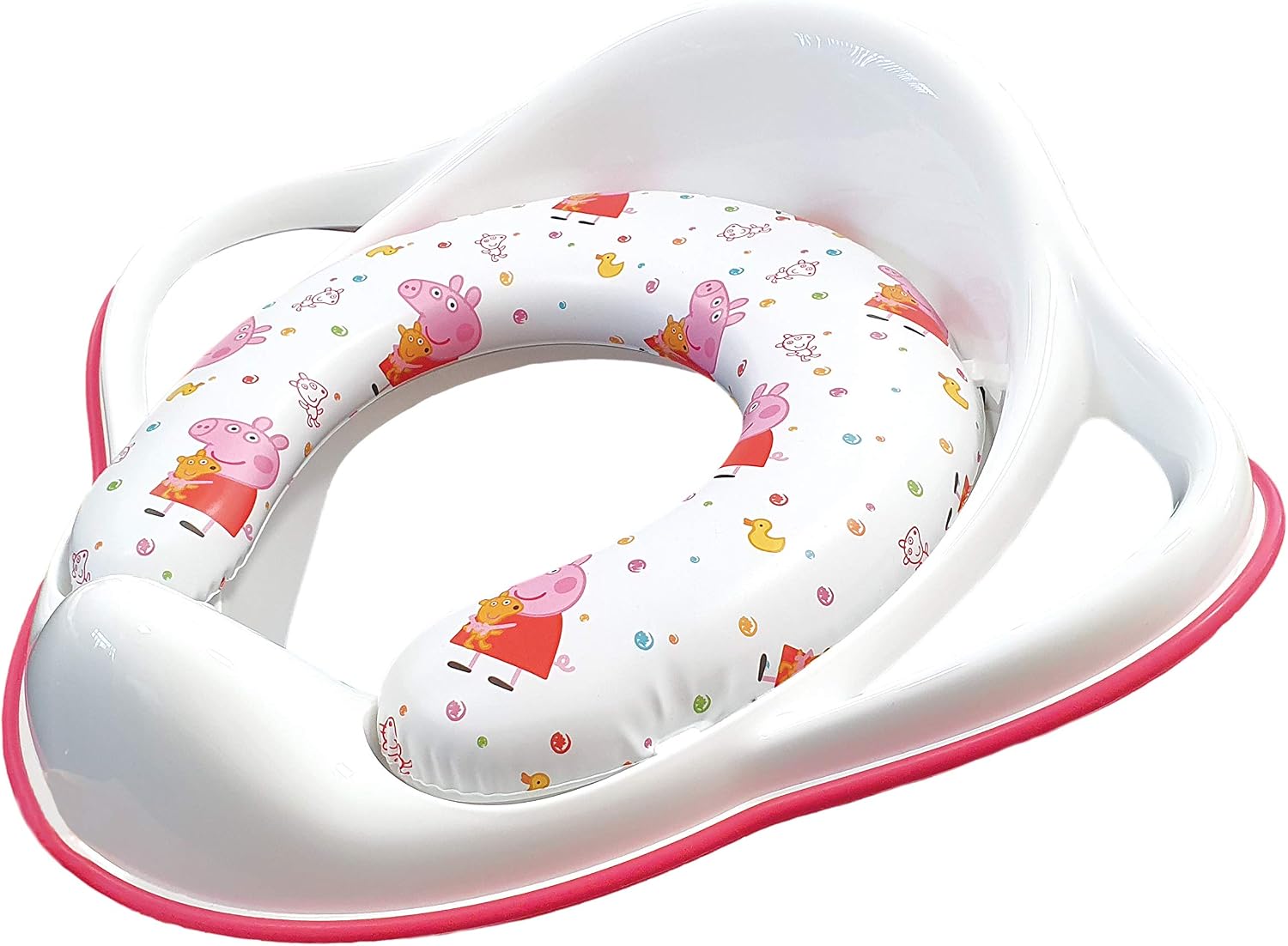 Peppa Pig Soft Padded Toilet Seat, White/Pink Portable Potty Detachable Cushion - Image 3