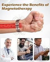 Jeracol 99% Pure Copper Magnetic Bracelet Men 57 Magnets Gift Box Sizing view 2