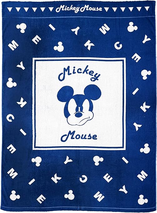 Amazon Co Jp 丸眞 タオルケット ディズニー 140 190cm アングリーミッキー 綿100 ホーム キッチン
