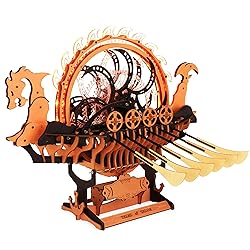 ROBOTIME LK802 Viking Dragon Ship Mechanical Wooden