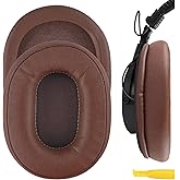 Geekria Replacement Ear Pads for Sony MDR-7506, MDR-MV1, MDR-V6, MDR-V7, MDR-M1, MDR-M1ST, MDR-CD900ST Headphones Ear Cushions, Repair Parts (Brown)
